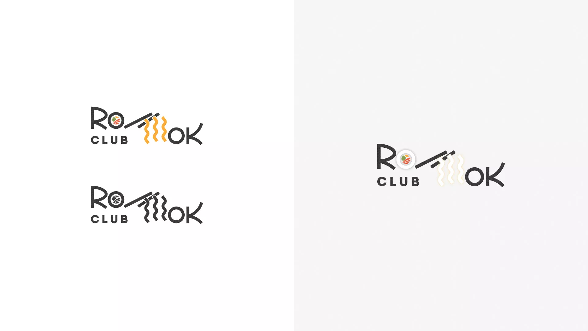 Создание логотипа суши-бара «Roll Wok Club» в Новокуйбышевске